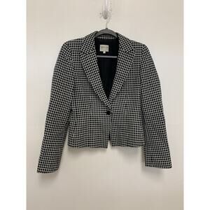 Armani Collezioni Black And White Checkered Blazer Size 8